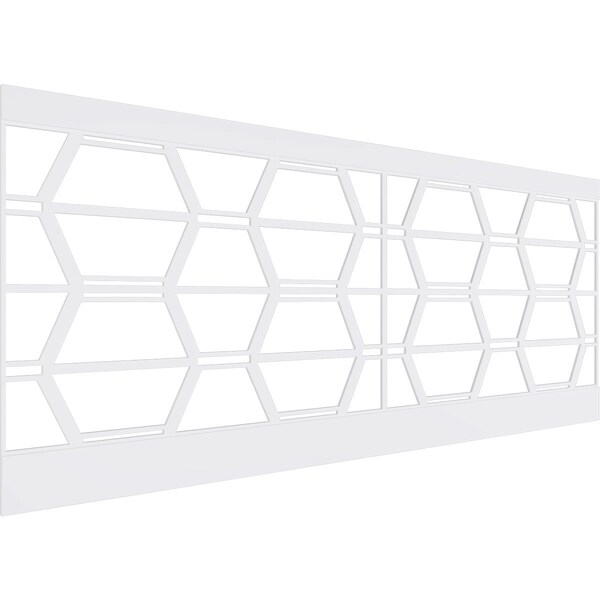 Ekena Millwork 40"H x 94 1/2"W Greeley PVC Wainscot Paneling Kit WPK40X94GLY - main